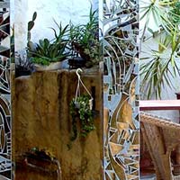 specchio a mosaico di specchi cm 250x85