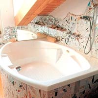 bagno mosaico vetroso 10 mq