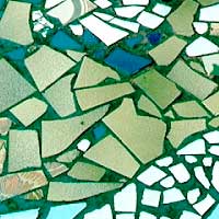 particolare pavimento a mosaico di ceramica policroma ristorante Carosello Milano